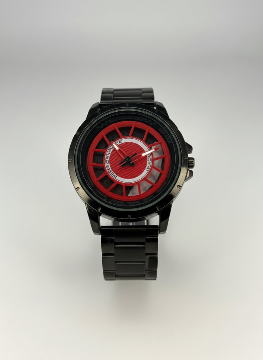 Rotating Wheel Watch for men