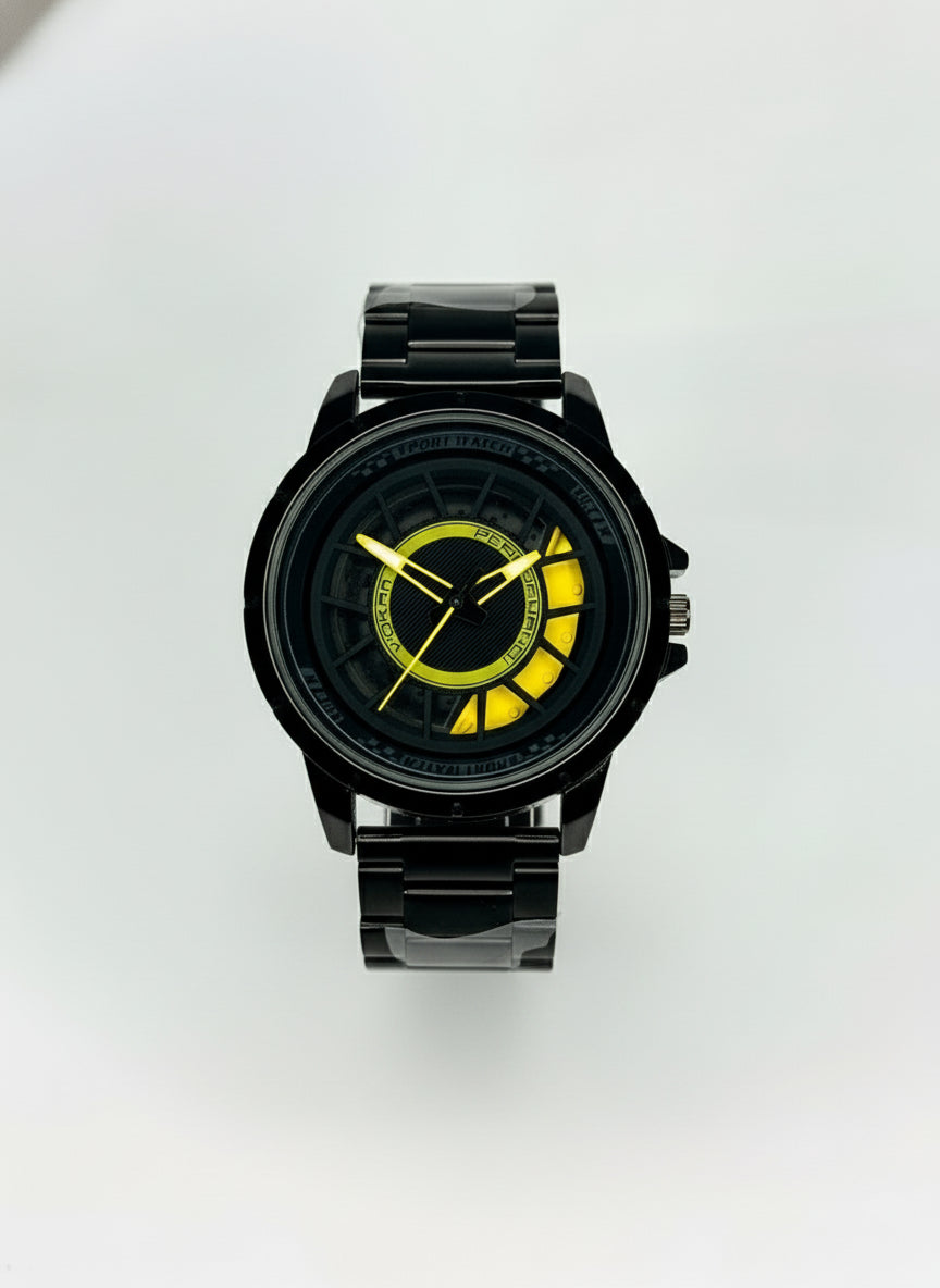 Rotating Wheel Watch for men